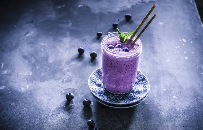 Blaubeer-Smoothie cremig im Monsieur Cuisine | ZauberMix