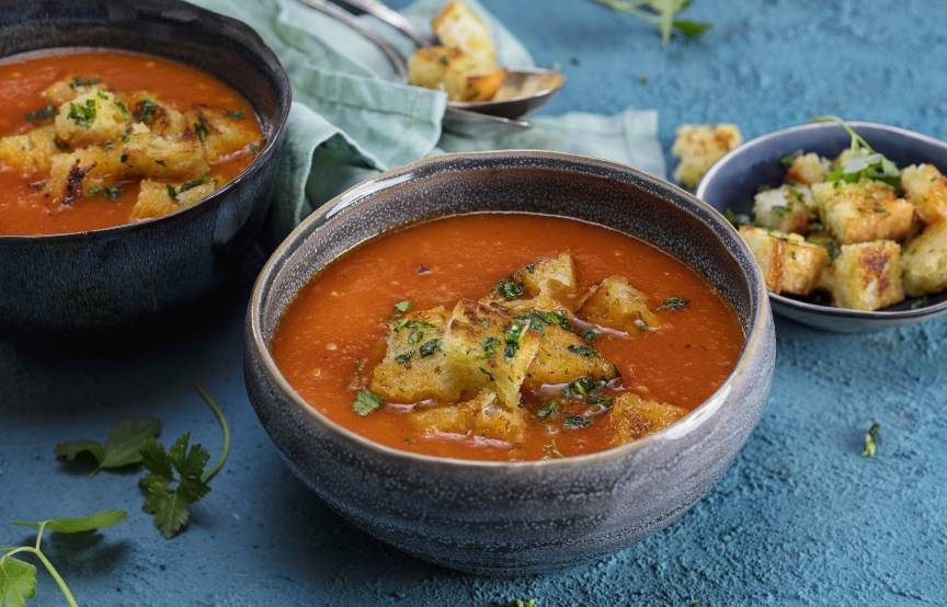 Tomatensuppe mit Croûtons im Monsieur Cuisine | ZauberMix