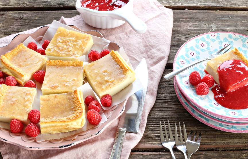 Zauberkuchen mit Himbeeren aus dem Monsieur Cuisine | ZauberMix