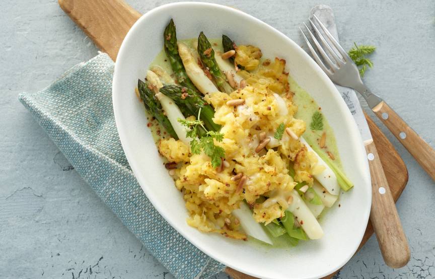 Spargel mit Kartoffelkruste mit dem Monsieur Cuisine | ZauberMix