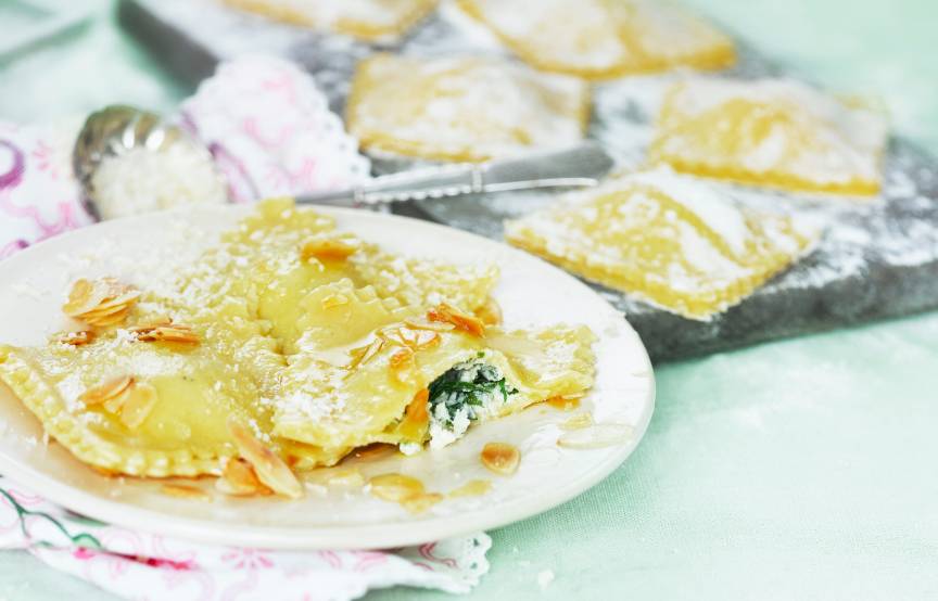 Ravioli mit Bärlauch-Ricotta-Füllung | ZauberMix