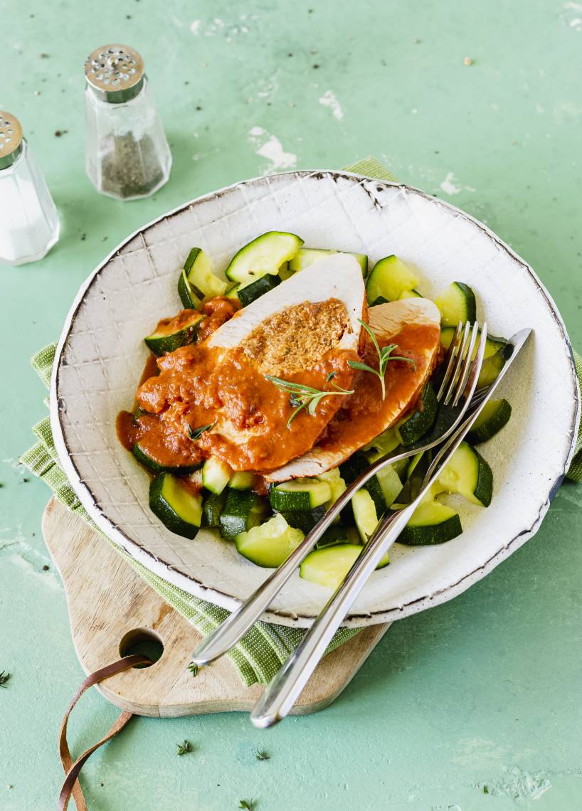 Gefüllte Putenbrust mit Feta-Creme im Monsieur Cuisine | ZauberMix